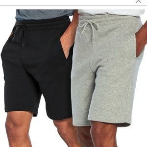 NWT Mens GAP 2 Pack Fleece Shorts medium